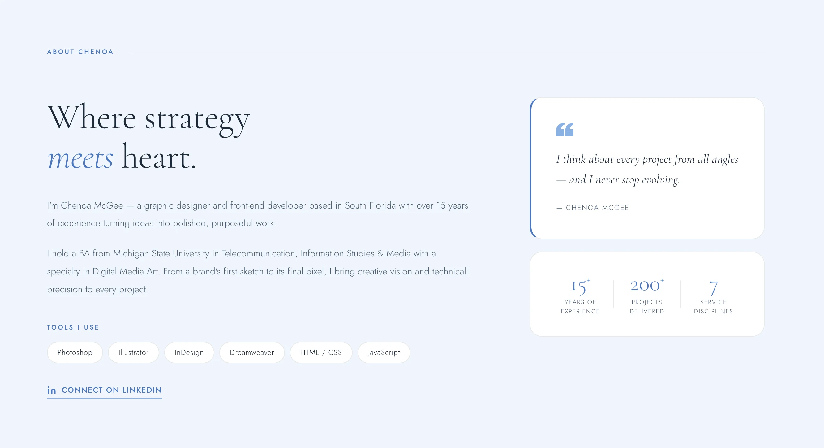 Chenoa McGee Design screen 2